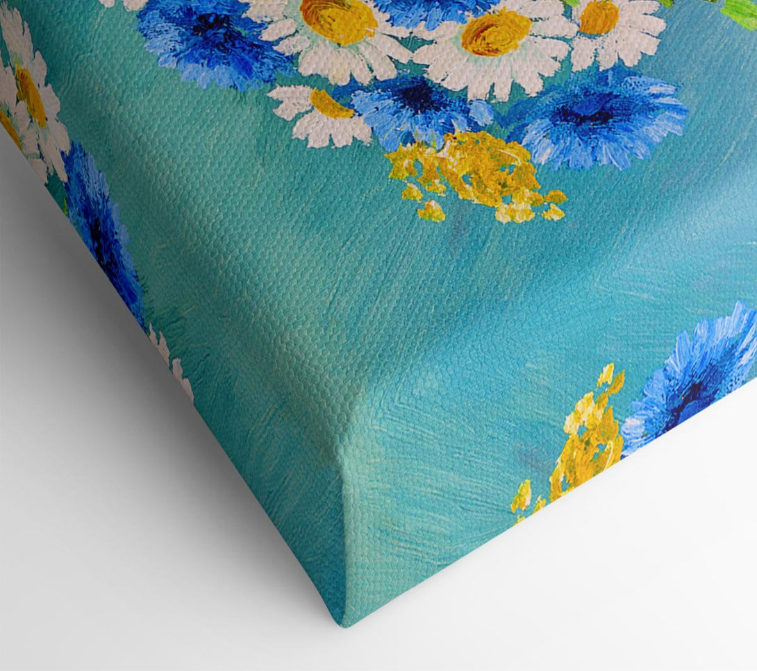  A Canvas Print of The Vase Of Daisies Canvas Print