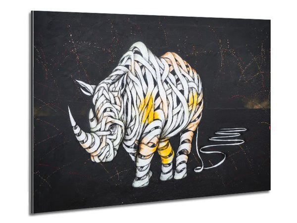 The Mummy Rhino Metal Print