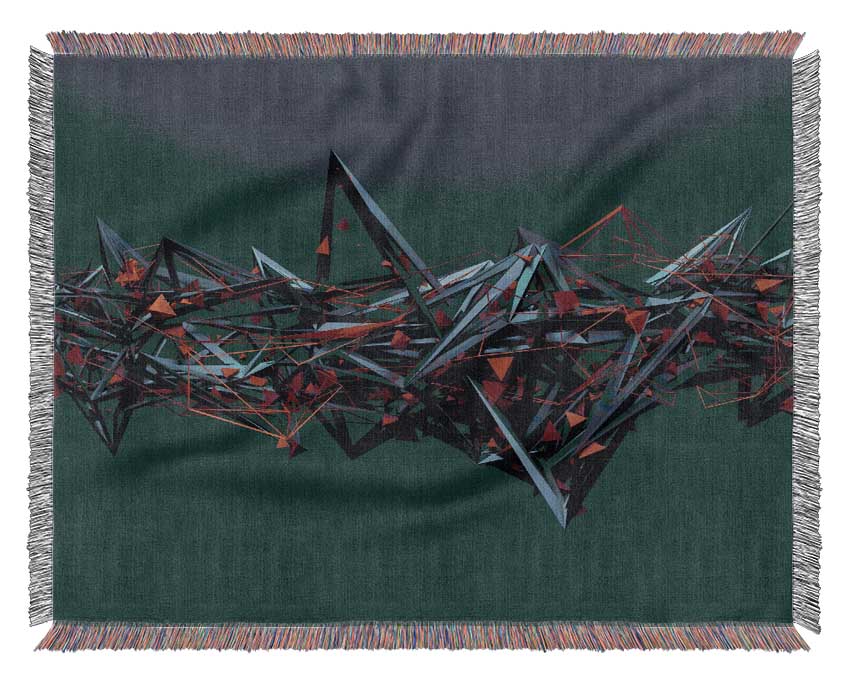 Sharp Spikes Of Shape Woven Blanket