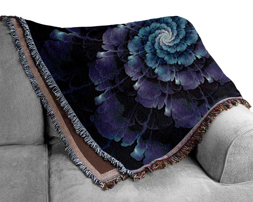 The Swirl Of Petals Woven Blanket