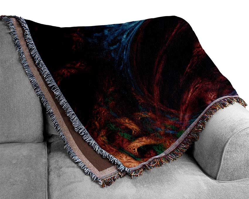 The Tree Of Life In Colour Woven Blanket