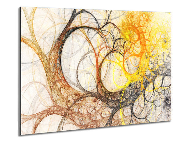 Tree Swirl Afterlife Metal Print