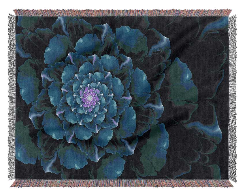 Spiral Into The Succulent Cactus Woven Blanket
