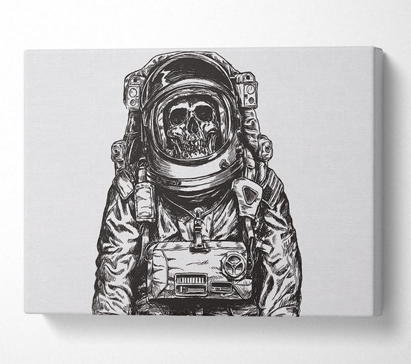  A Canvas Print of The Skeleton Space Explorer Canvas Art