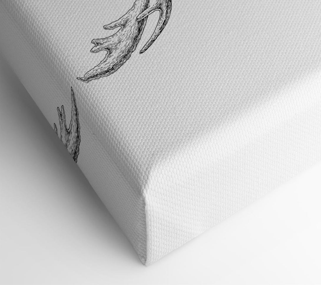  A Canvas Print of Glasses Deer Canvas Print