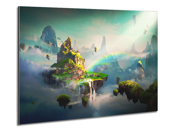 Floating City Paradise Metal Print