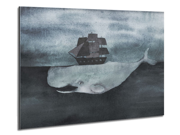 Sail On Moby Dick Metal Print