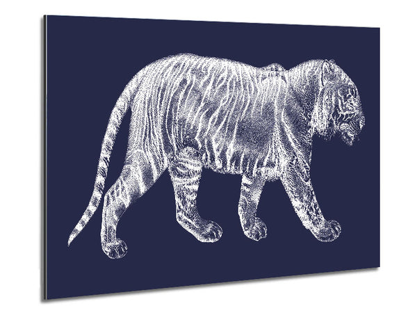 The X Ray Tiger Metal Print