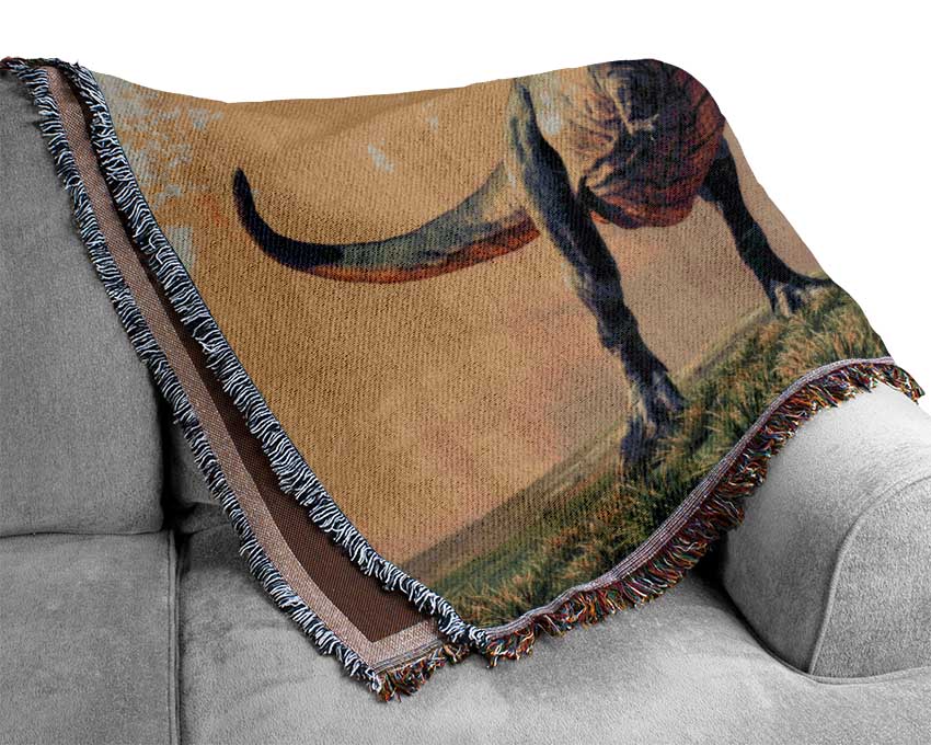 The Mighty T-Rex Woven Blanket