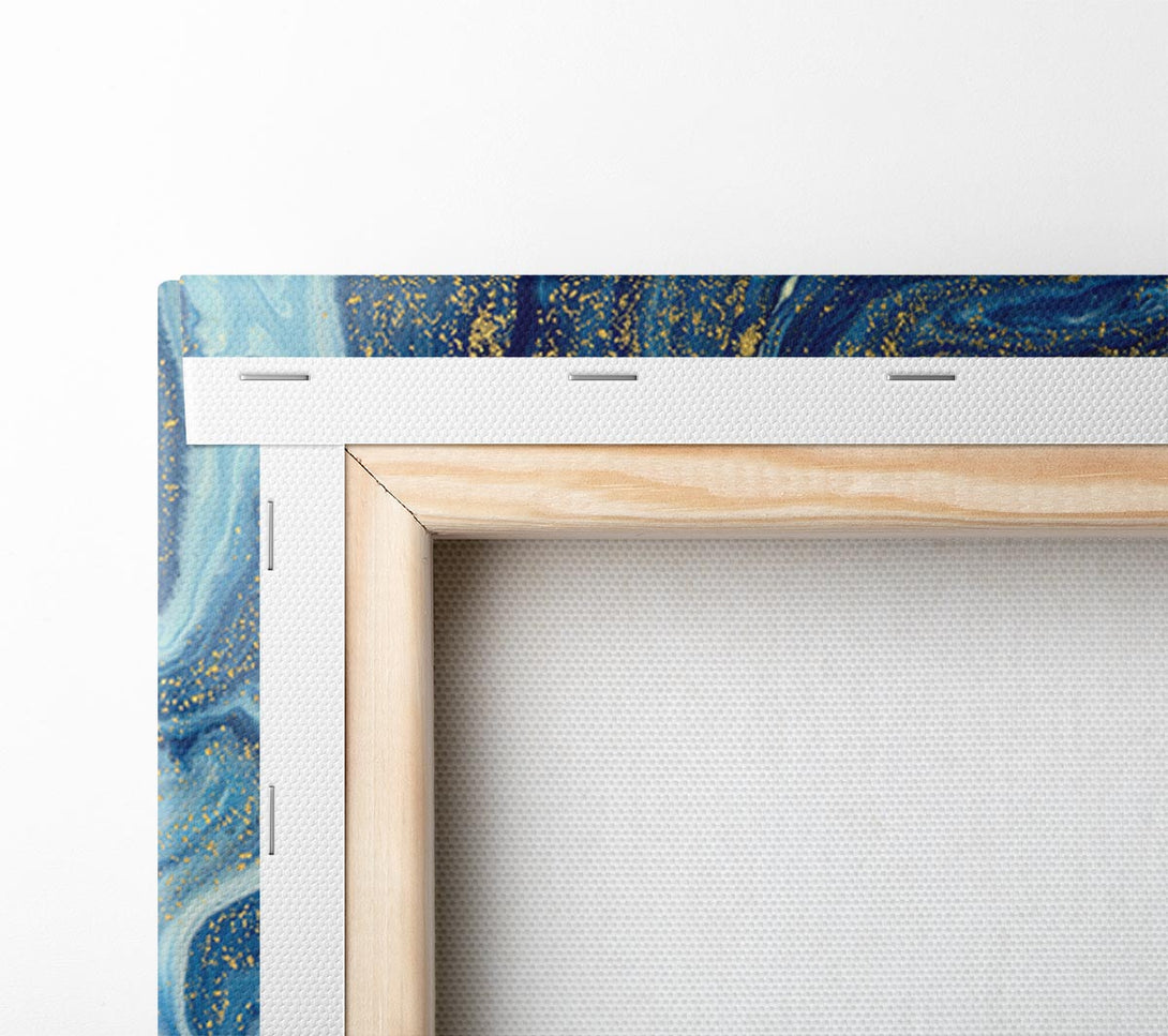  A Canvas Print of Blue Glitter Flow Canvas Print