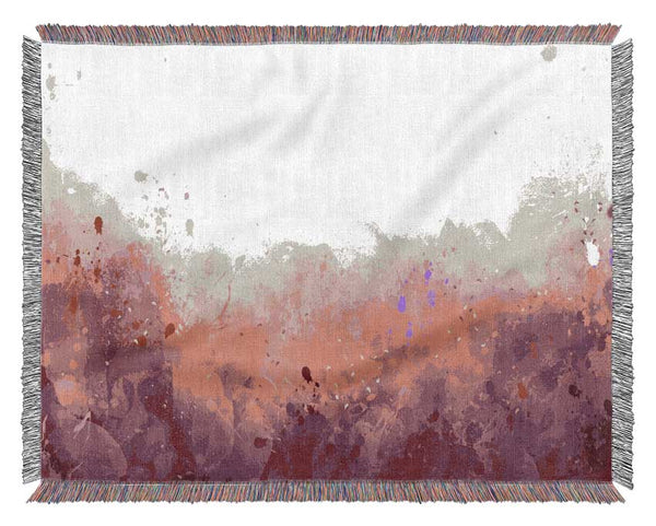 Pink Blushes Of Colour Woven Blanket