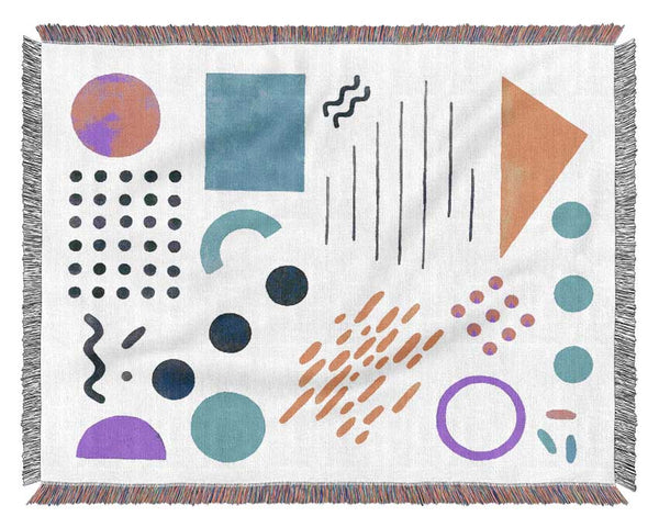 Mid Century Visuals Woven Blanket