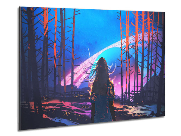 Walking Through The Void Metal Print