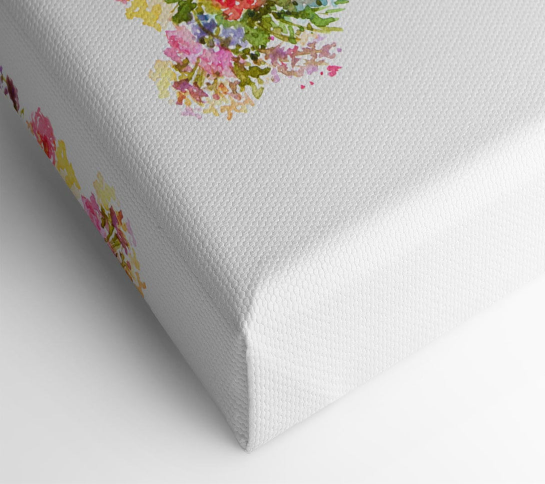  A Canvas Print of Flowers On A Bike Canvas Print