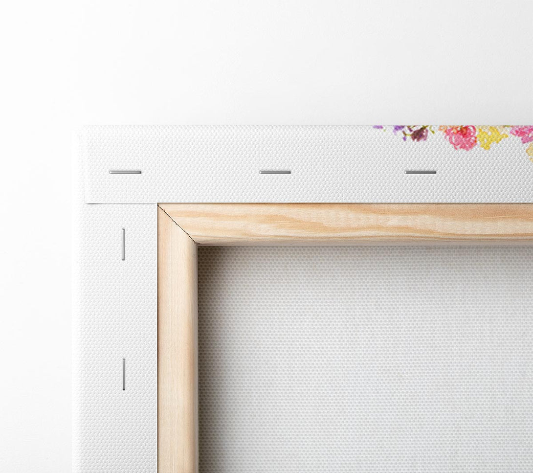  A Canvas Print of Flowers On A Bike Canvas Print