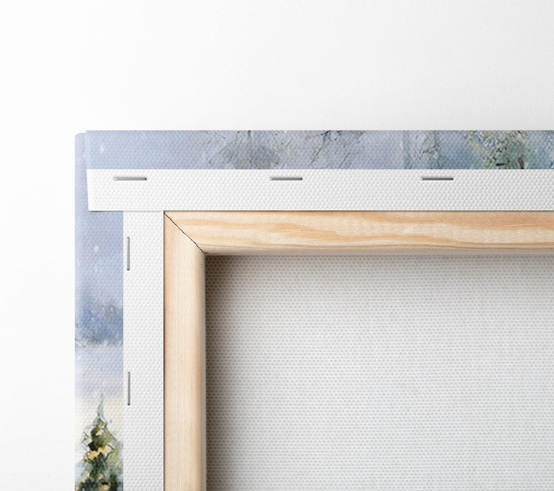  A Canvas Print of Traveling Through The Snow Canvas Art