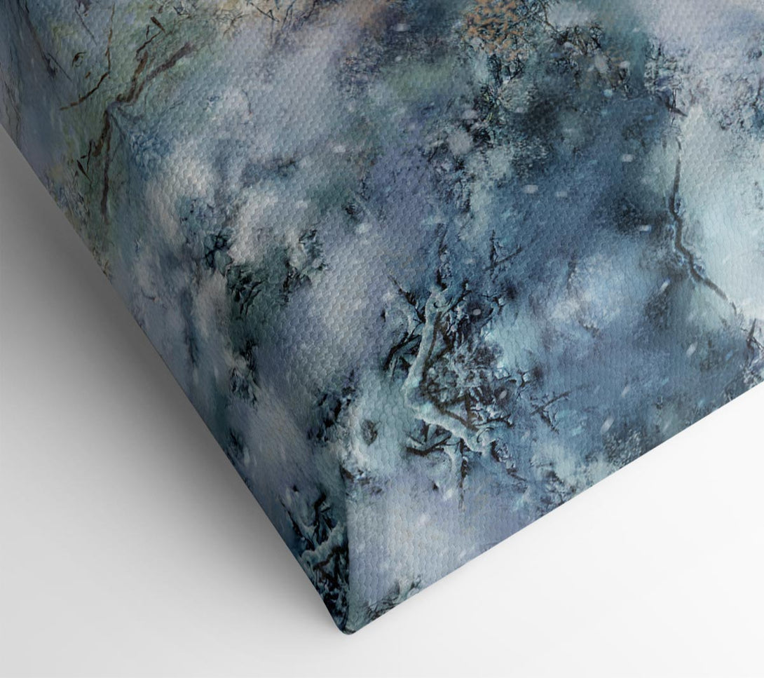  A Canvas Print of Traveling Through The Snow Canvas Art