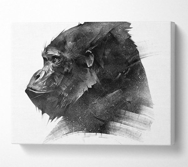  A Canvas Print of Washed Out Gorilla Canvas Art