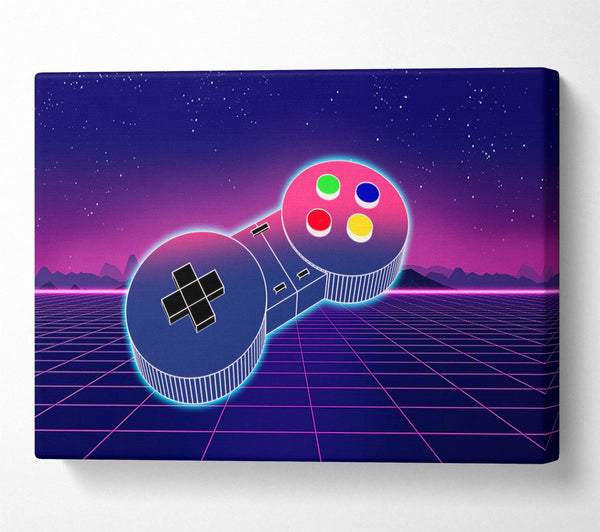  A Canvas Print of Retro Game Controller Canvas Print