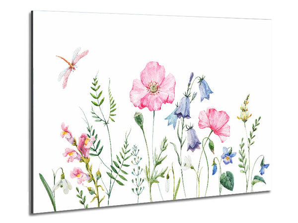 British Flowers Metal Print