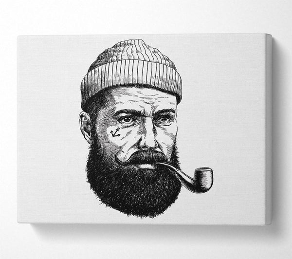  A Canvas Print of Hipster Smoker Canvas Wall Art