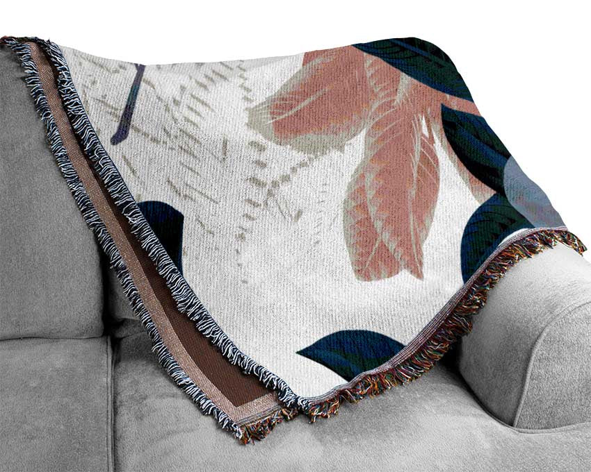 Flower Pattern Supreme Woven Blanket