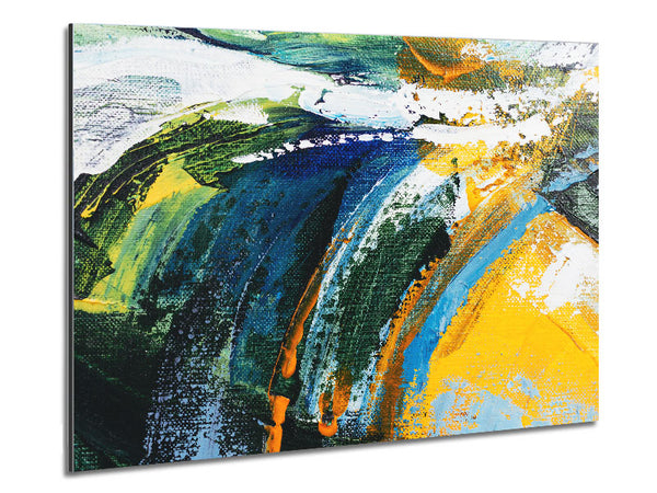 Abstract Strokes Of Nature Metal Print