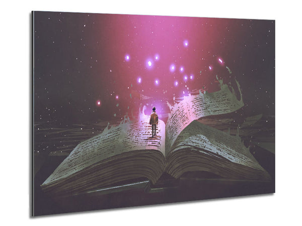 Turning The Page Of Existence Metal Print