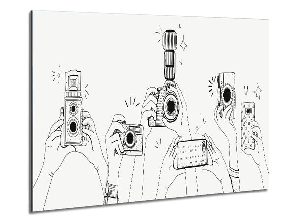 Snap Snap Photo Metal Print