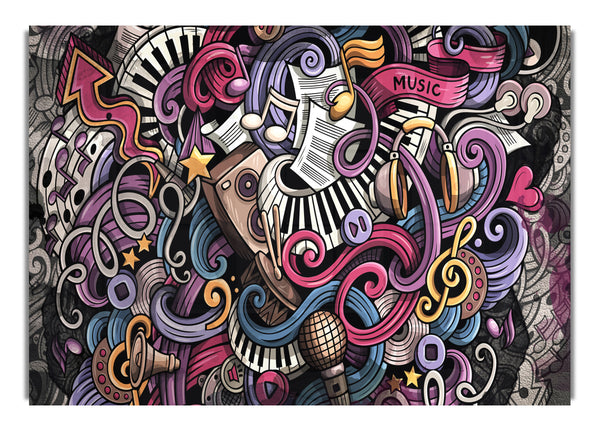 Abstrakte Muster der Musik