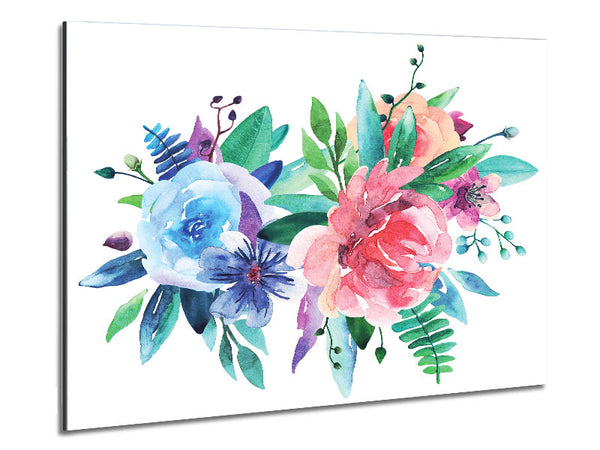 The Floral Patch Metal Print