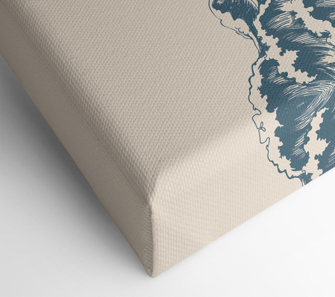  A Canvas Print of Rippled Ocean Crash Canvas Art