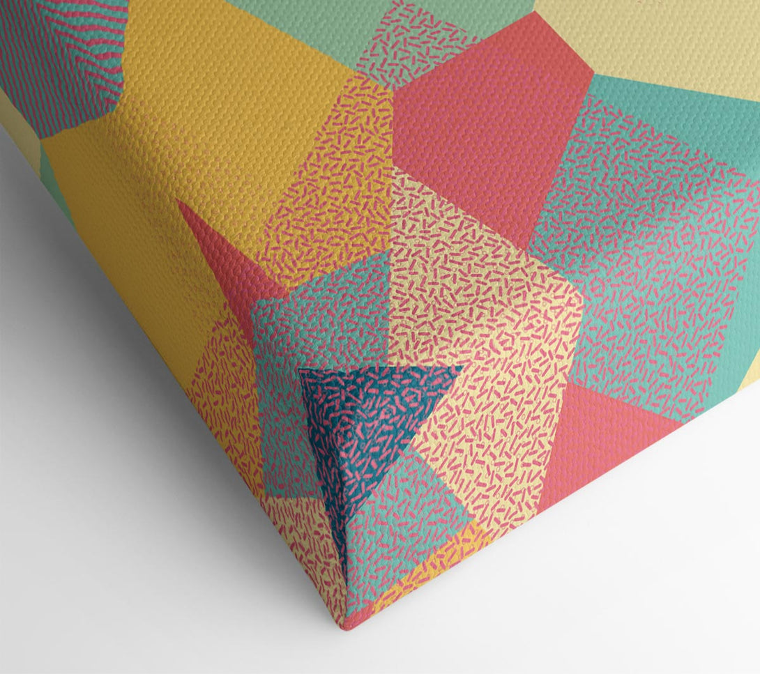  A Canvas Print of Abstract Triangles Canvas Print