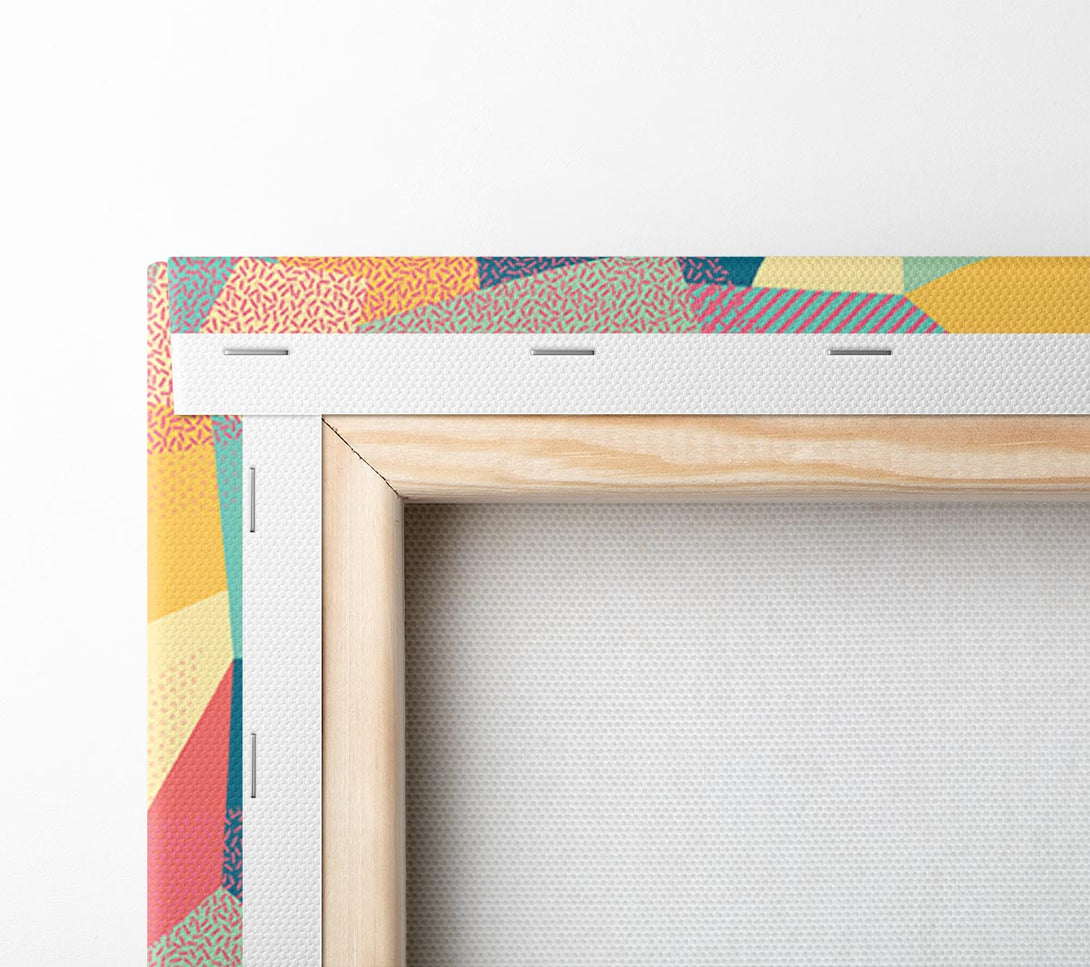  A Canvas Print of Abstract Triangles Canvas Print