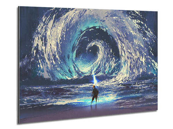 Swirl Of Ocean Powers Metal Print