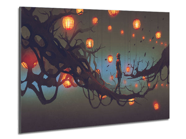 The Walk Across The Branches Metal Print