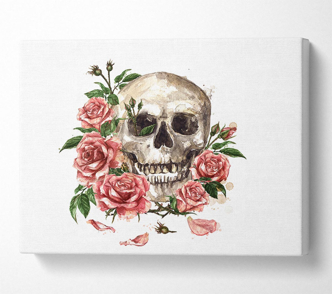  A Canvas Print of The Floral Skull Canvas Wall Art