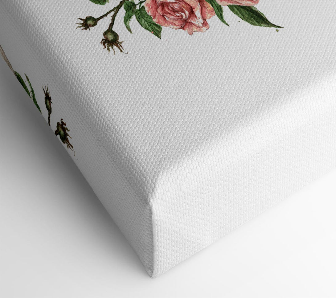 A Canvas Print of The Floral Skull Canvas Wall Art