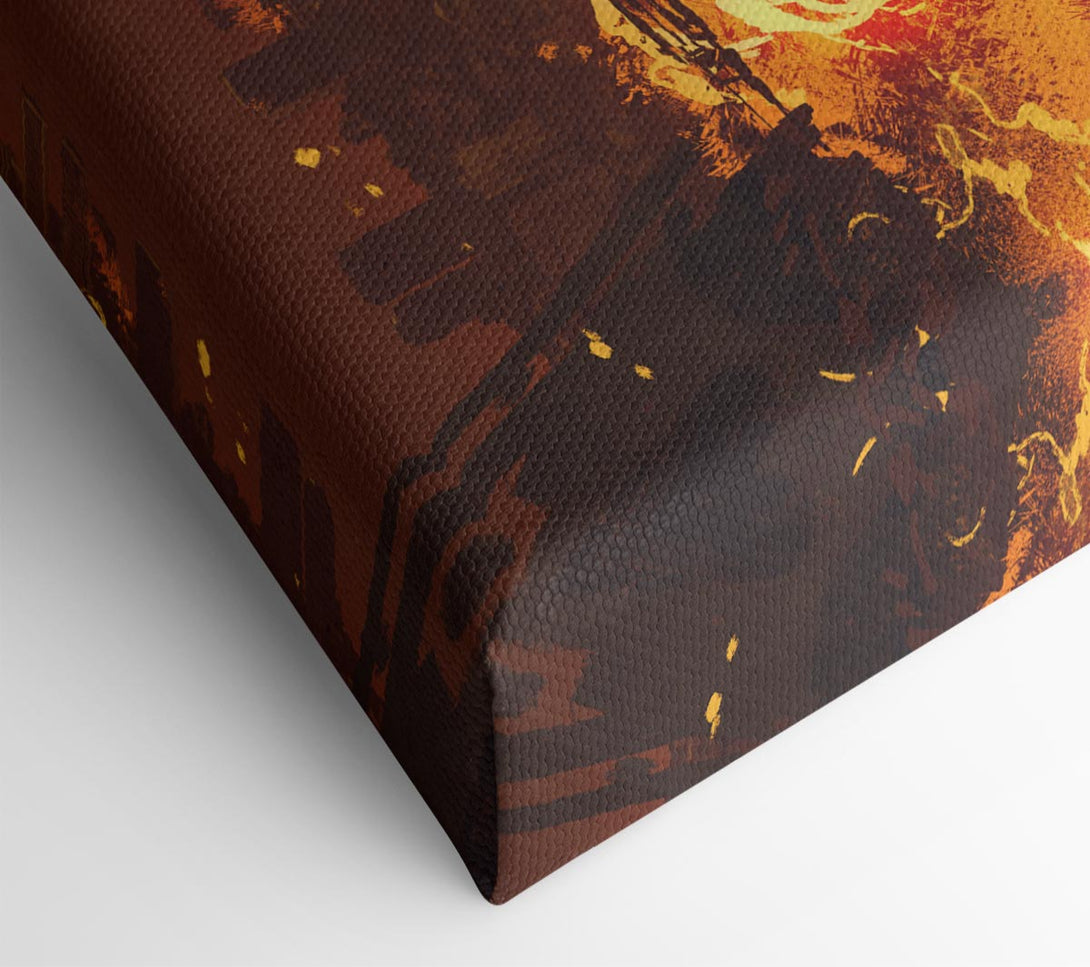  A Canvas Print of The Neon Ring Of Fire Canvas Art