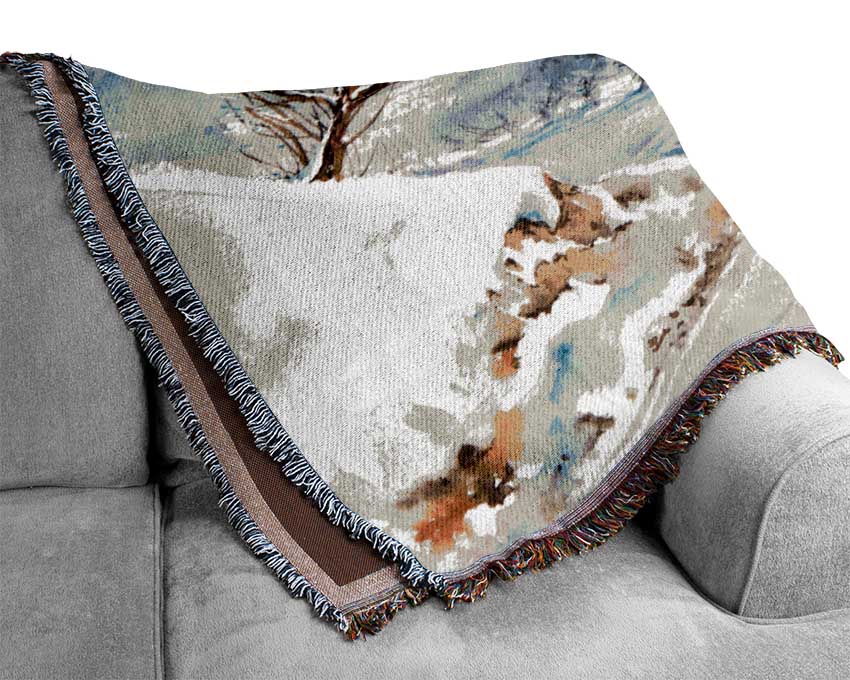 The Winter Retreat Woven Blanket