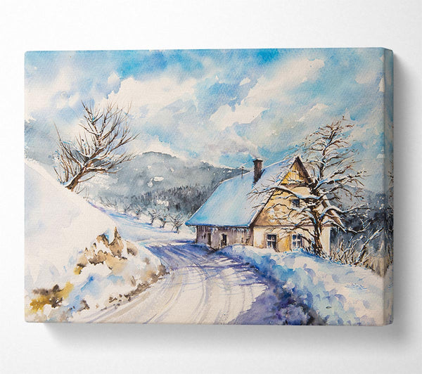  A Canvas Print of The Winter Retreat Canvas Wall Art