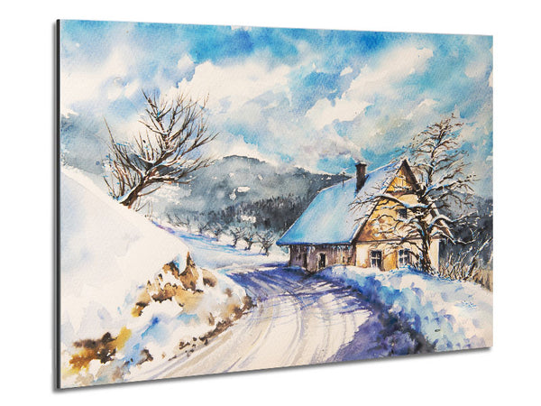 The Winter Retreat Metal Print