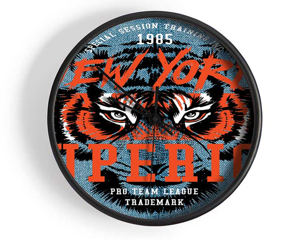 New York Tiger Superior Clock - Wallart-Direct UK