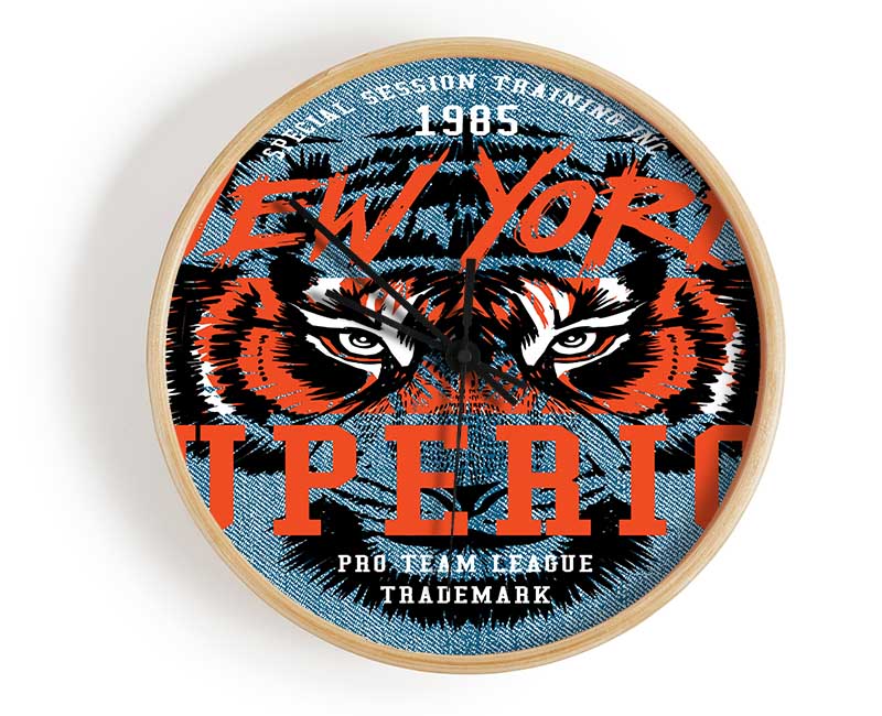 New York Tiger Superior Clock - Wallart-Direct UK
