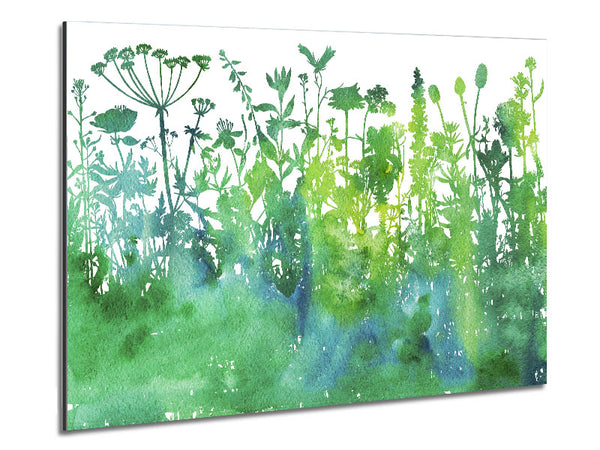 The Outline Of Flora Metal Print