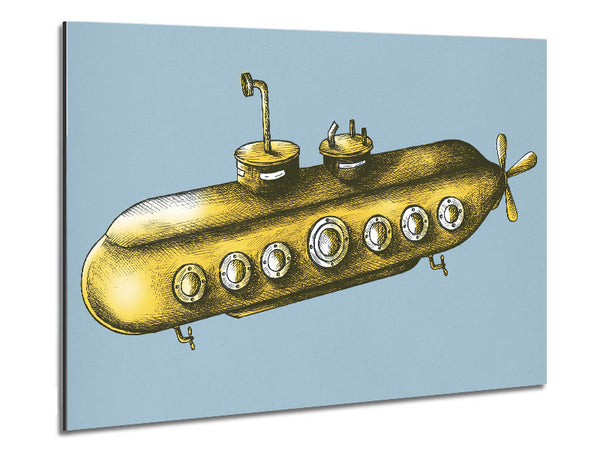 The Yellow Submarine Metal Print