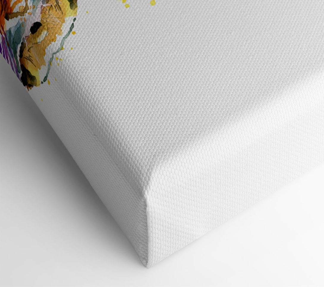  A Canvas Print of Zebra Paint Splatter Canvas Print
