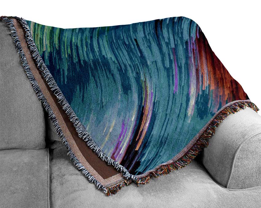 Strong Lines Of Circulation Woven Blanket
