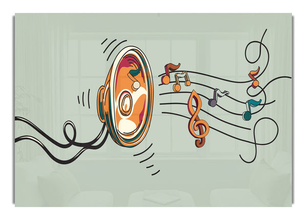 Music Notes Speaker