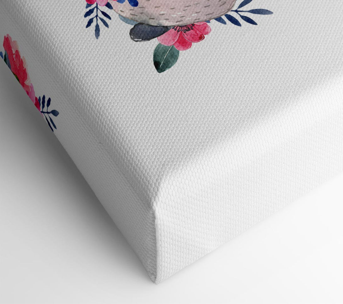  A Canvas Print of Cute Floral Panda Canvas Art